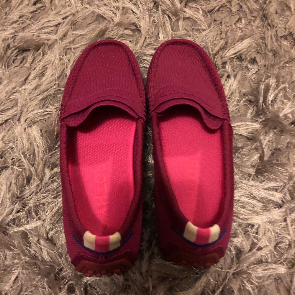 Driving loafers ROTHY’s Raspberry slip on Penny driver - Picture 4 of 13